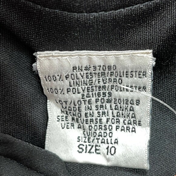 Women's Skirt 10 Black Sheer - Picture 6 of 7